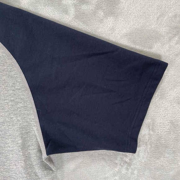 BYLT Basics T-Shirt men's Medium Drop Cut Lux Short Sleeve Blue Gray Colorblock - Picture 6 of 10